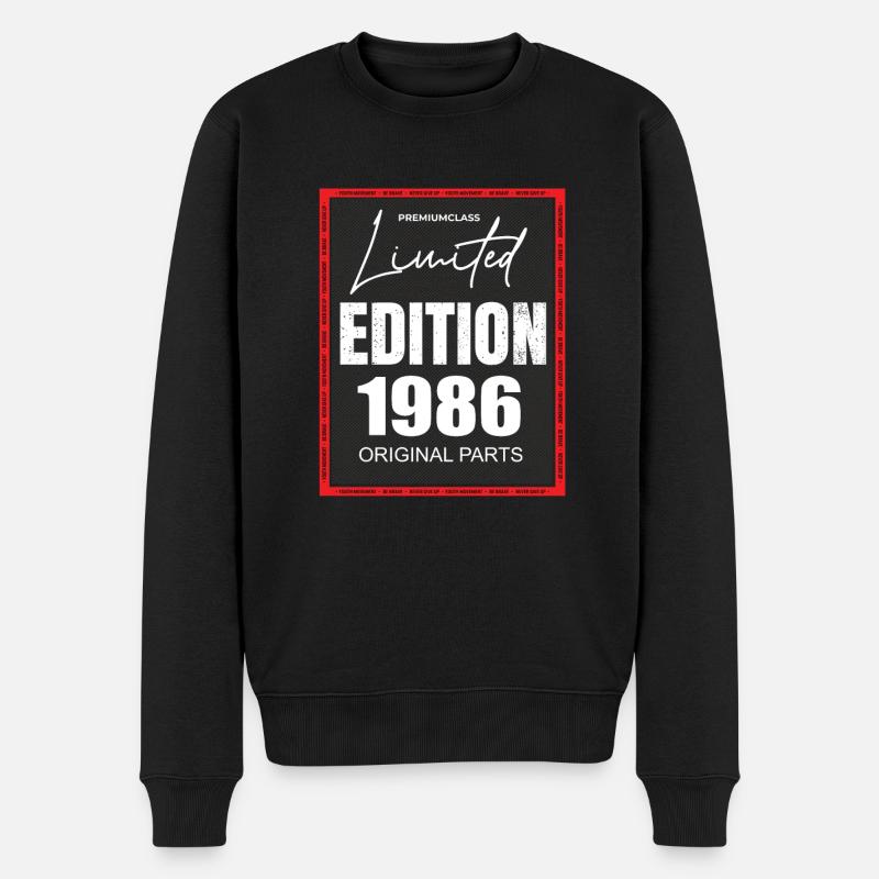 Édition limitée 1986 - Pull Premium bio Homme - noir