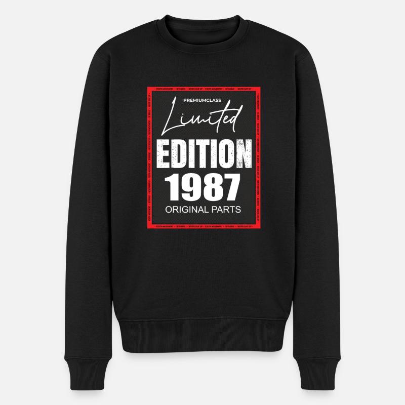 Édition limitée 1987 - Pull Premium bio Homme - noir