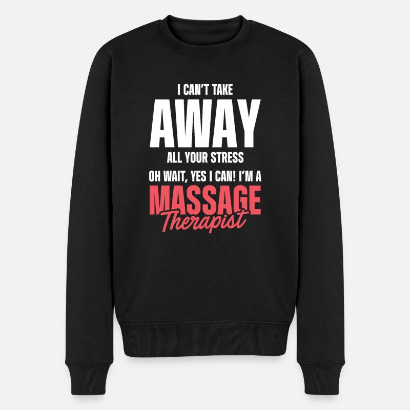 Massage Therapist - Männer Premium Bio Pullover - Schwarz