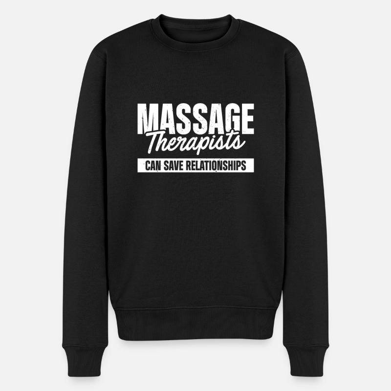 Massage Therapist - Männer Premium Bio Pullover - Schwarz