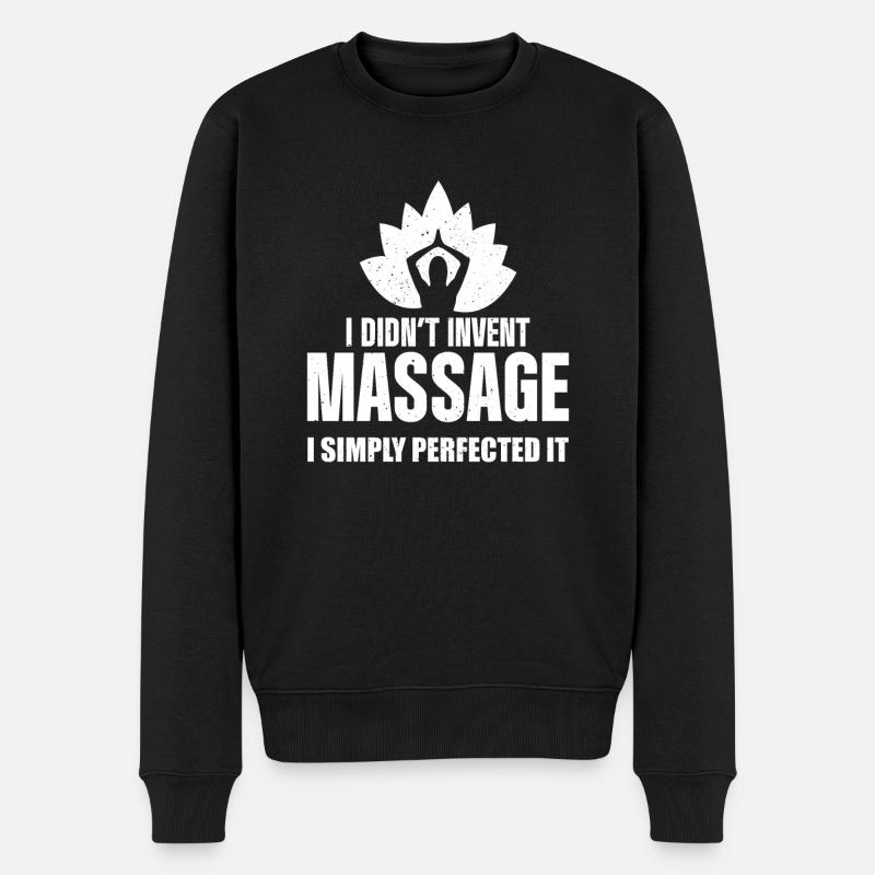 Massage Therapist - Männer Premium Bio Pullover - Schwarz