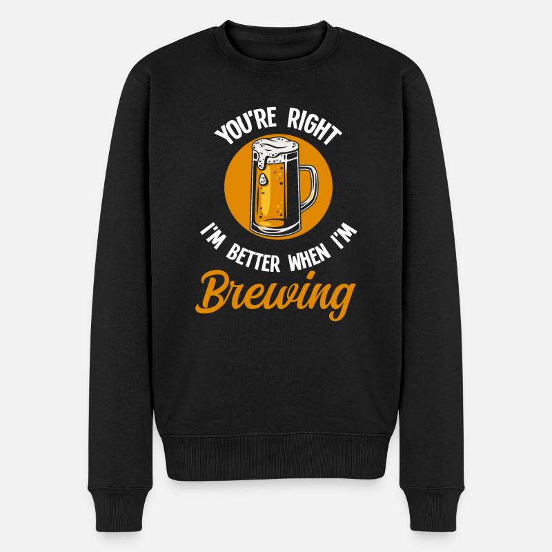 Brasserie Beer Cadeau - Pull Premium bio Homme - noir