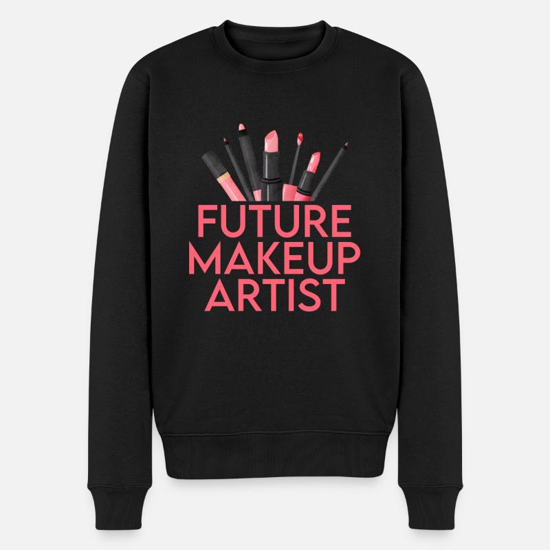 Future Makeup Artist - Männer Premium Bio Pullover - Schwarz