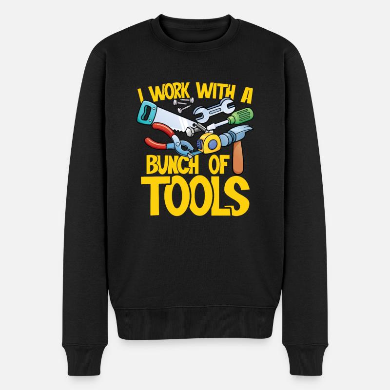 Pile d’outils - Pull Premium bio Homme - noir