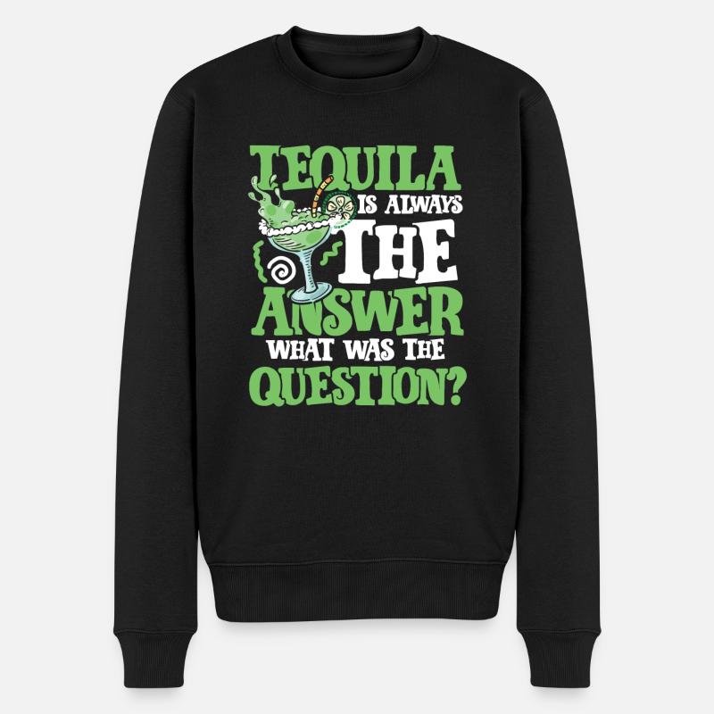 Tequila Répond - Pull Premium bio Homme - noir