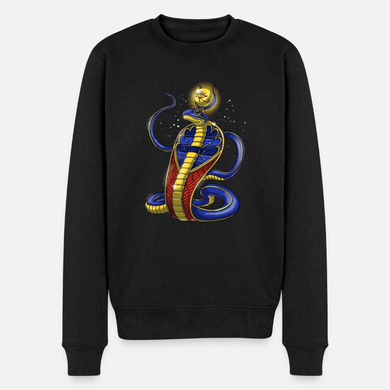 Mythologie égyptienne antique Divinité Uraeus - Pull Premium bio Homme - noir