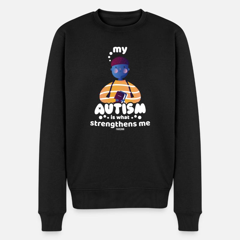 Autist - Männer Premium Bio Pullover - Schwarz