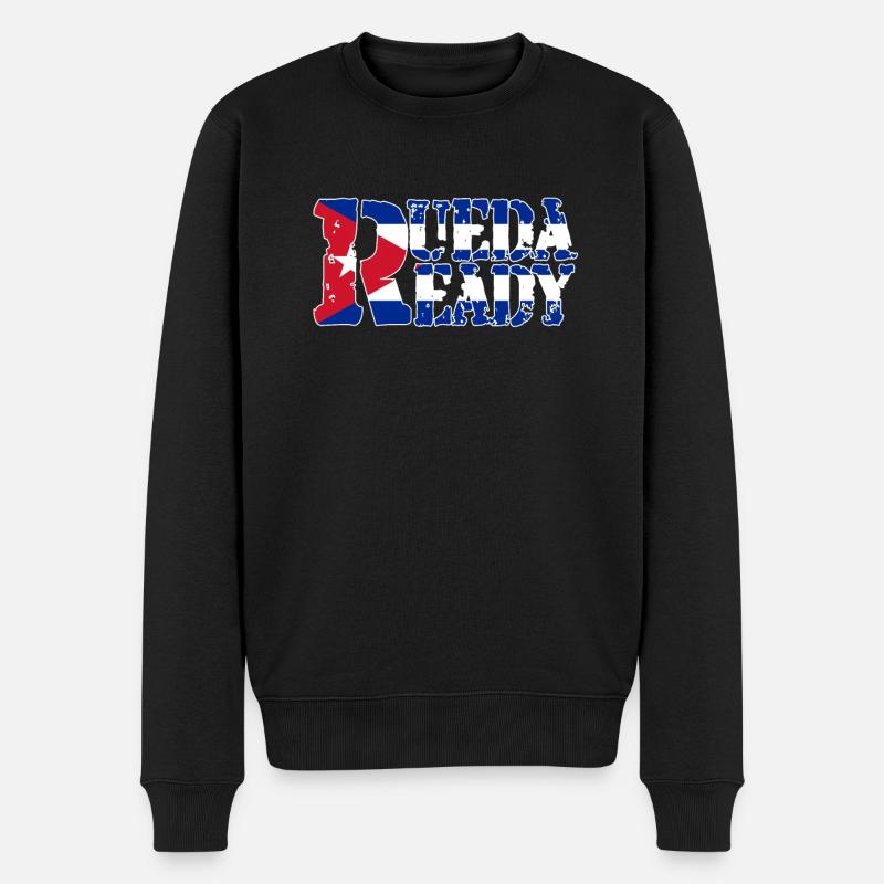 Salsa Rueda de Casino Kuba Flagge Rueda Ready - Männer Premium Bio Pullover - Schwarz