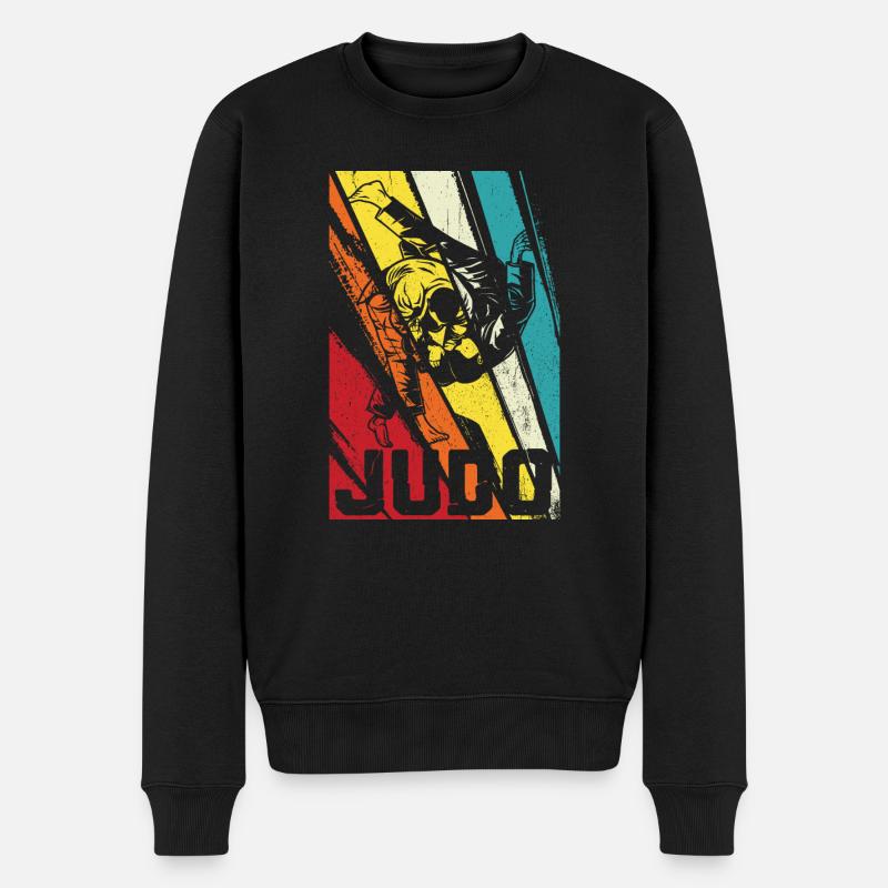 Judo Judoka - Männer Premium Bio Pullover - Schwarz
