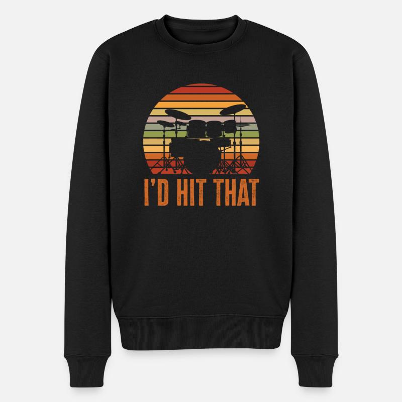 Cadeau de batteur de batterie - Pull Premium bio Homme - noir