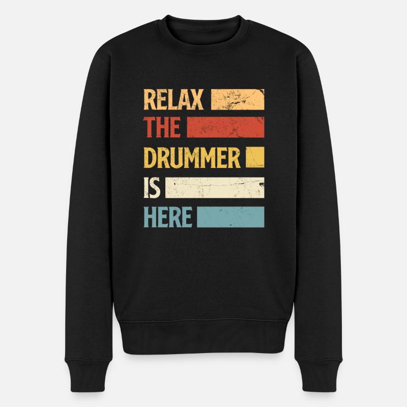 Cadeau de batteur de batterie - Pull Premium bio Homme - noir