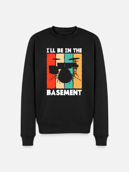 Drums Drummer Gift - Men's Premium Organic Jumper - black