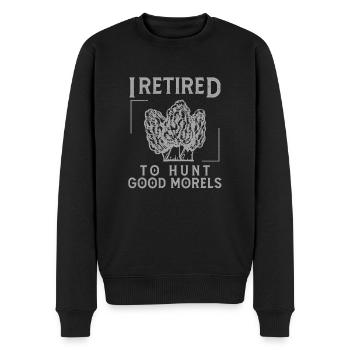 Plan de retraite amusant pour la chasse aux - Pull Premium bio Homme - noir - Devant - Nico (187cm)