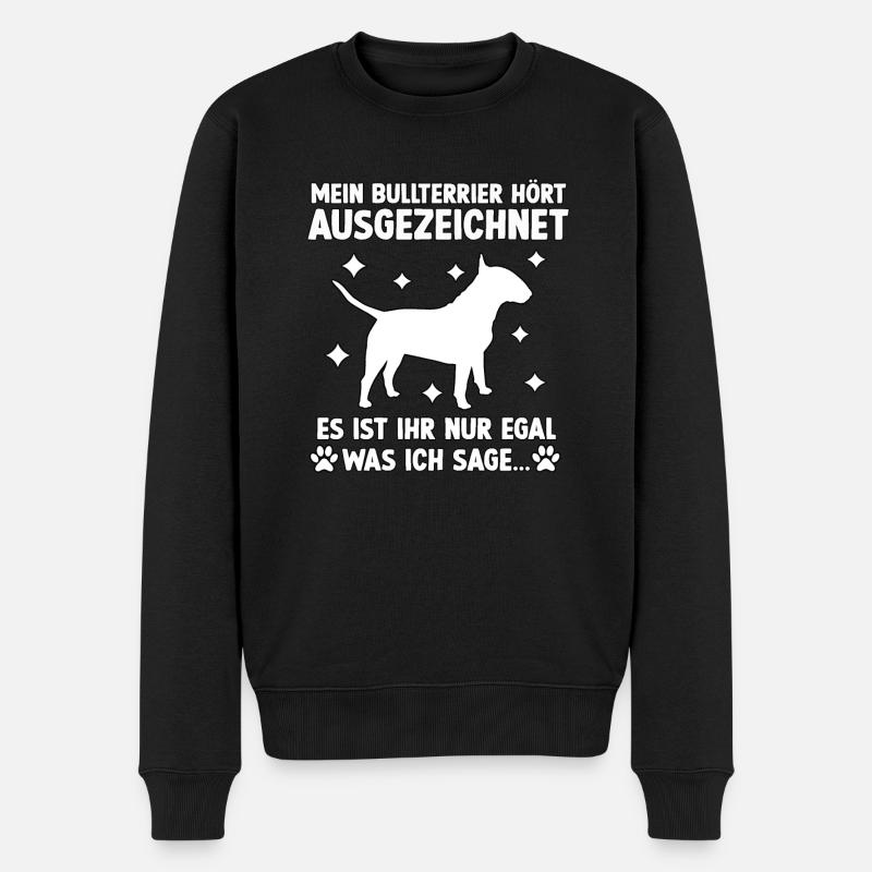 Frecher Bullterrier Hundetraining Bullterrier - Männer Premium Bio Pullover - Schwarz