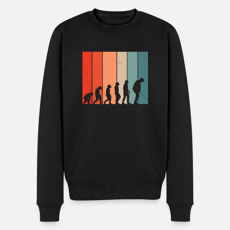 Menschliches - Männer Premium Bio Pullover - Schwarz