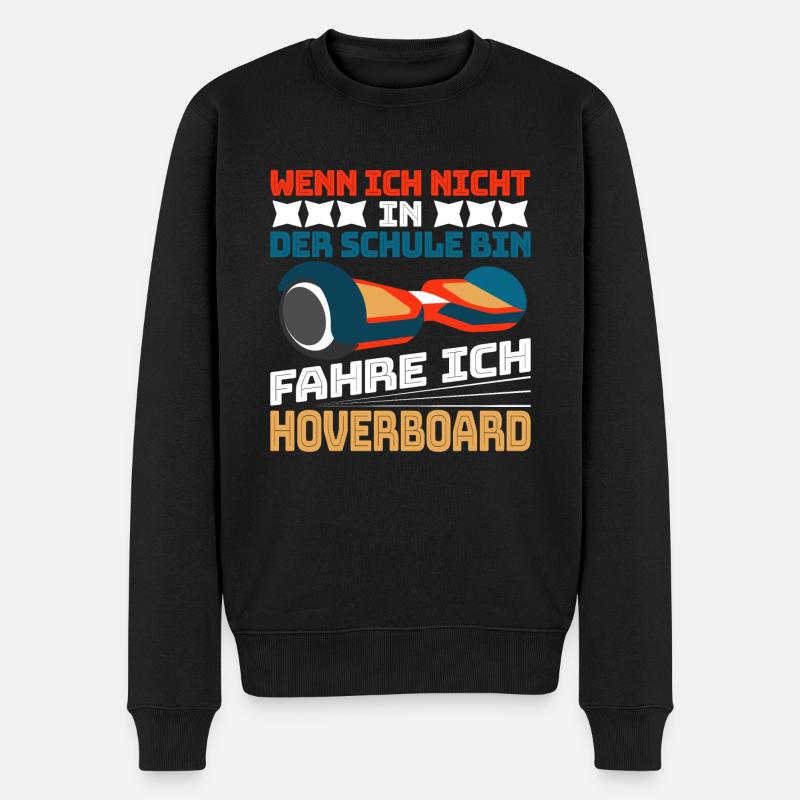 Hoverboard Hoverboarding Ich bin Hoverboard fahren - Männer Premium Bio Pullover - Schwarz