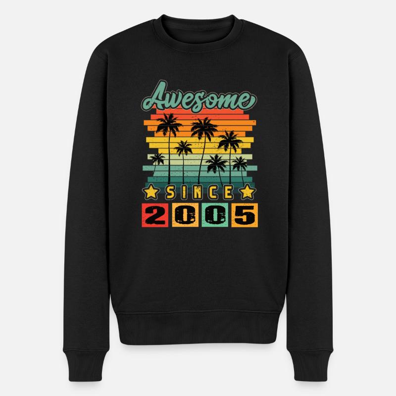 Awesome Since 2005 - Männer Premium Bio Pullover - Schwarz