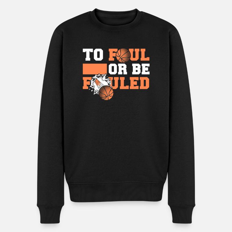 Basketteur de basket-ball - Pull Premium bio Homme - noir