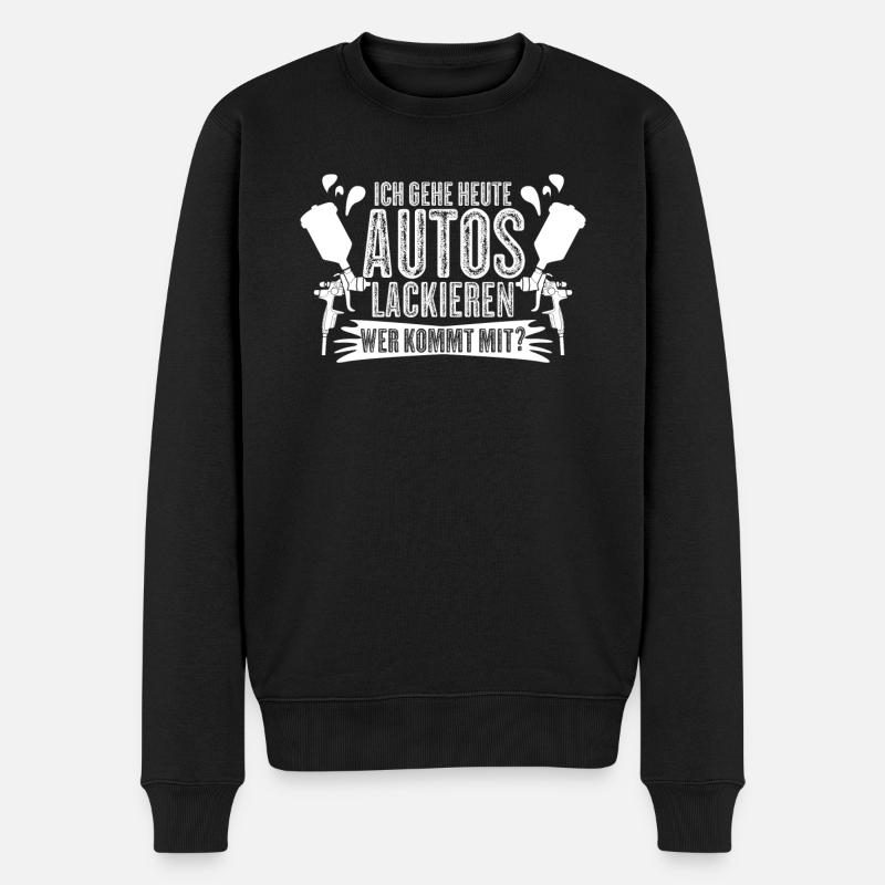 Autolackierer Autos lackieren Lackierer - Männer Premium Bio Pullover - Schwarz