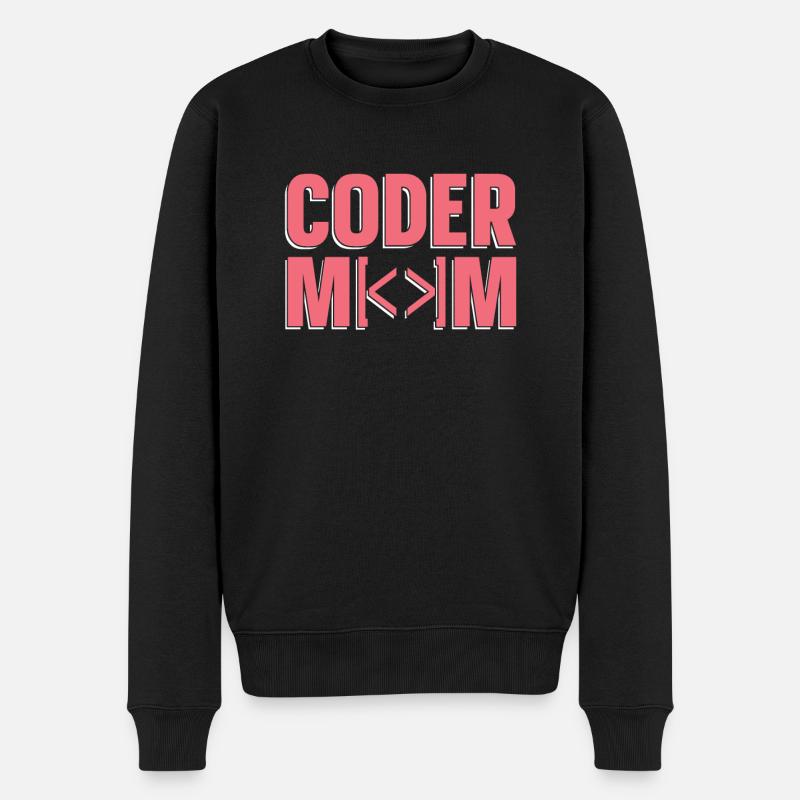 Programmierer Coder Software Entwickler - Männer Premium Bio Pullover - Schwarz