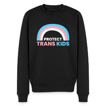 Protect Trans Kids Shirt Geschenk LGBT - Männer Premium Bio Pullover - Schwarz - Vorne - Nico (187cm)