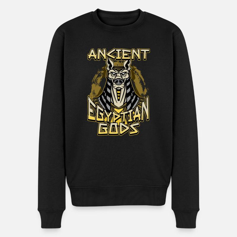 Egyptian Mythology Design for an Ancient Egypt Fan - Männer Premium Bio Pullover - Schwarz