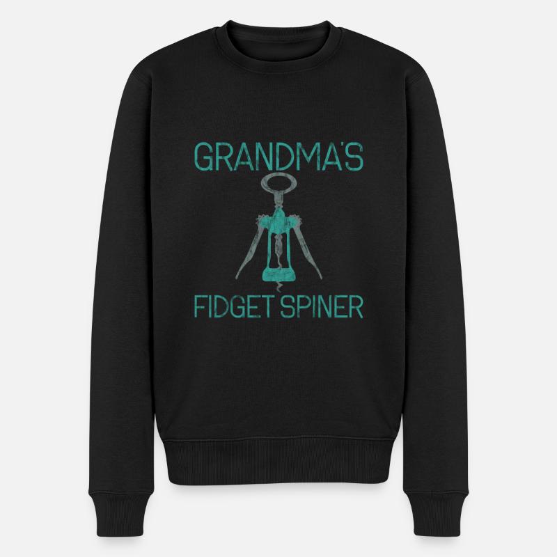 Fidget Spinner de grand-mère 3 - Pull Premium bio Homme - noir