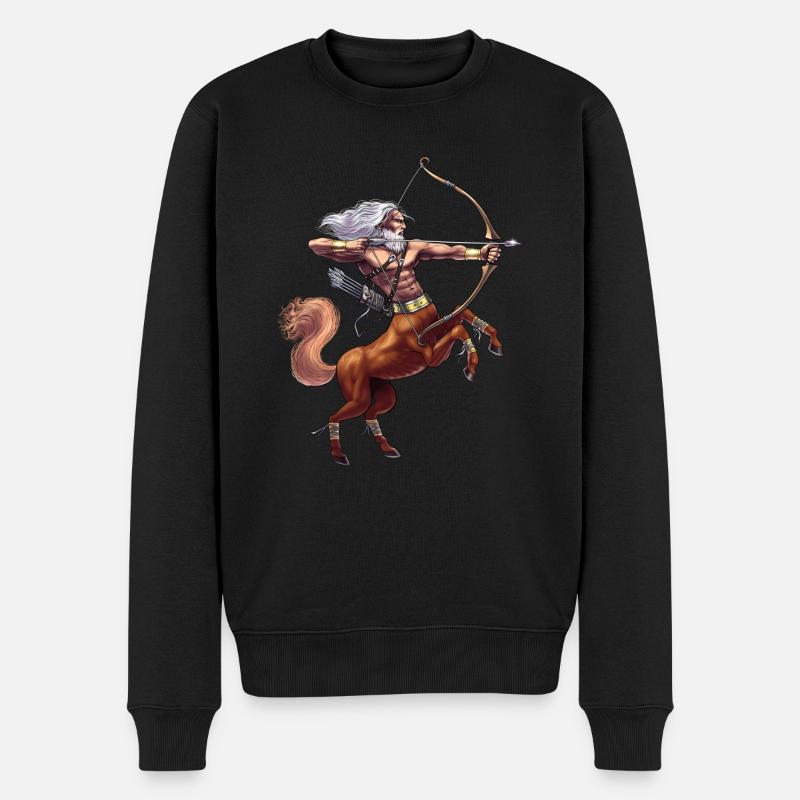 Mythologie grecque Divinité Centaure - Pull Premium bio Homme - noir