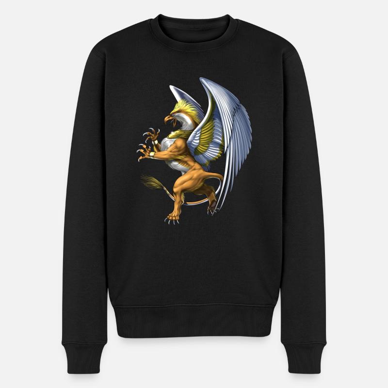 Mythologie grecque Créature Griffon - Pull Premium bio Homme - noir
