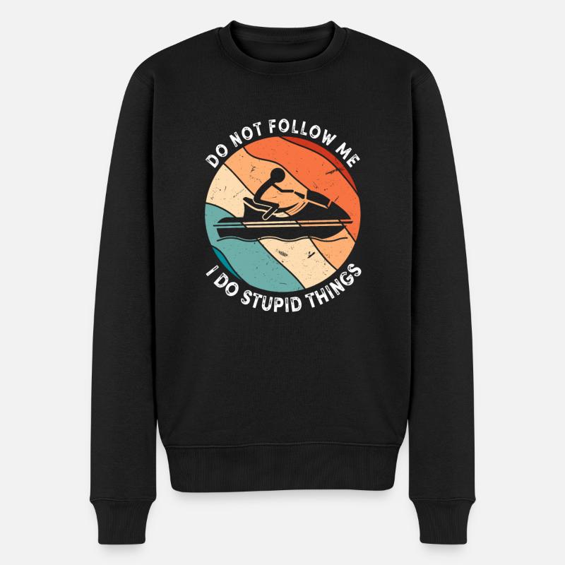 Jetski Drôle Dicton - Pull Premium bio Homme - noir