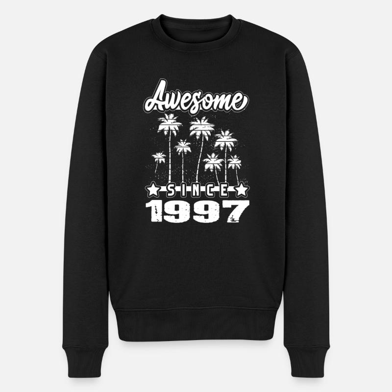 Awesome Since 1997 - Männer Premium Bio Pullover - Schwarz