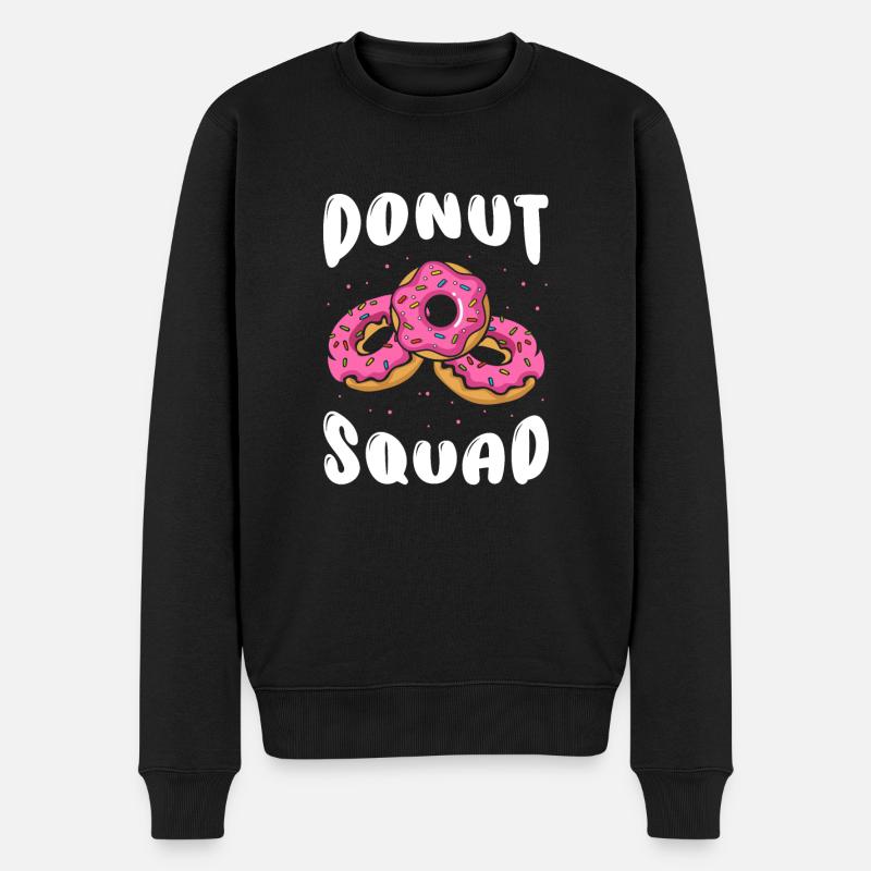 Donut Squad - Männer Premium Bio Pullover - Schwarz