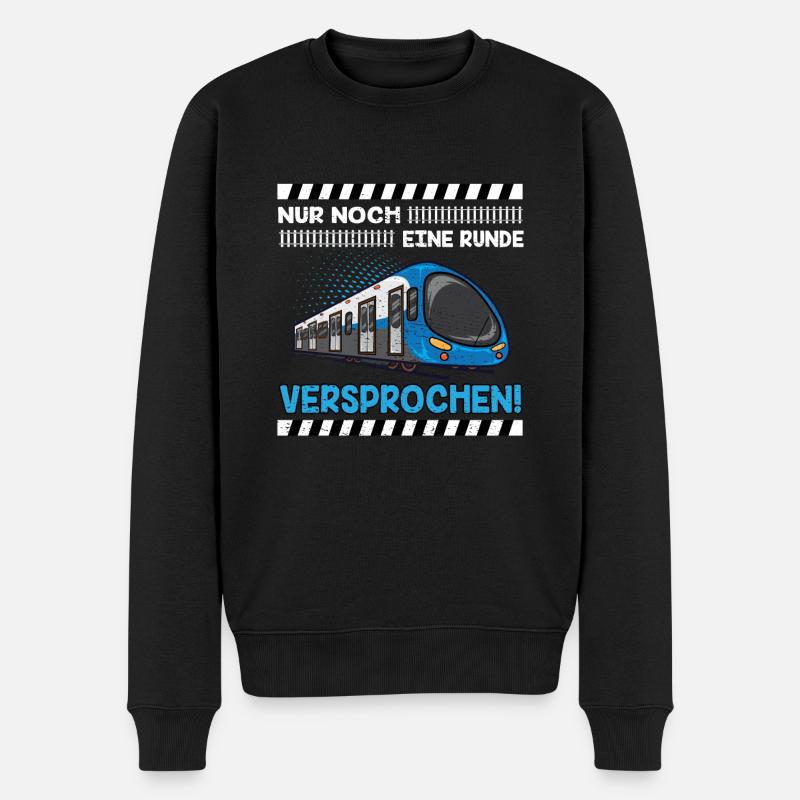 Straßenbahn Straßenbahnfahrer Tram Trambahn - Männer Premium Bio Pullover - Schwarz