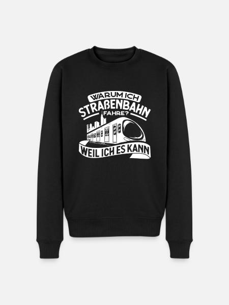 Straßenbahn Straßenbahnfahrer S-Bahn - Männer Premium Bio Pullover - Schwarz
