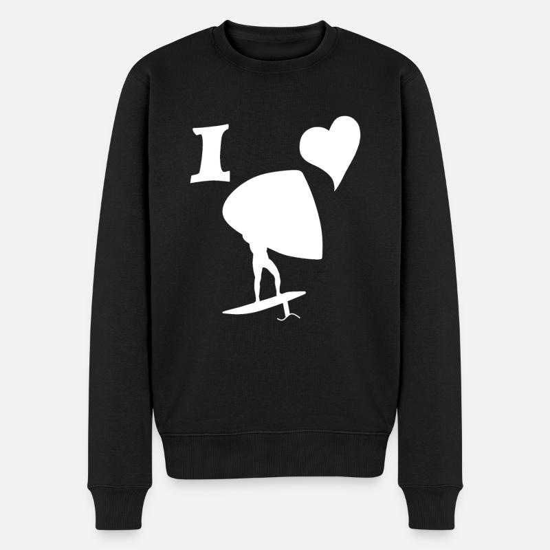 Amour Wingfolen - Pull Premium bio Homme - noir