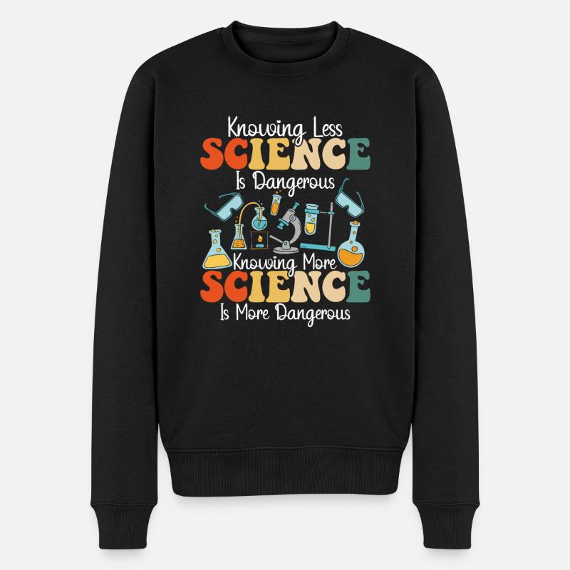 Science is dangerously funny - Men's Premium Organic Jumper - black