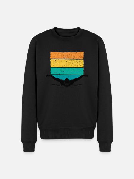 Swimming Trainer, Coaches Swimmer Swimmer - Men's Premium Organic Jumper - black