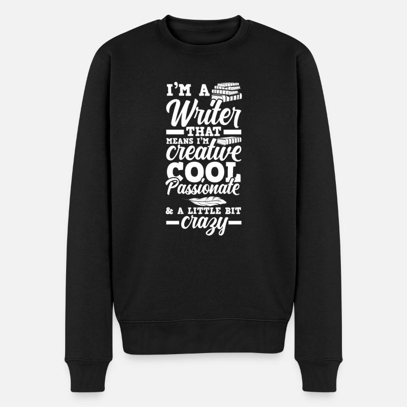 Auteur Auteur Drôle Auteur Cadeau - Pull Premium bio Homme - noir