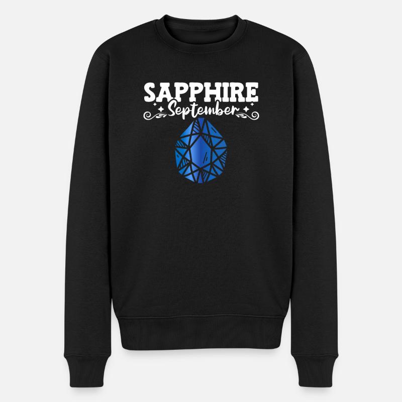 Edelsteine - Männer Premium Bio Pullover - Schwarz