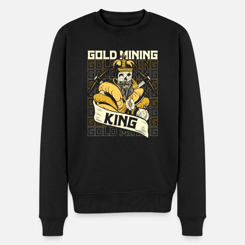 Mine d’or minière - Pull Premium bio Homme - noir