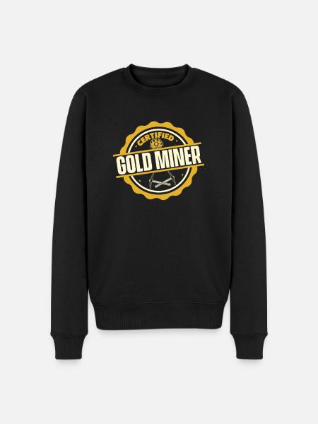 Gold Mining Gold Mine - Men's Premium Organic Jumper - black