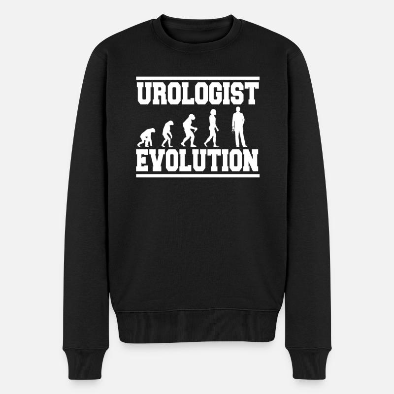UROLOGIST EVOLUTION Tea - Men's Premium Organic Jumper - black