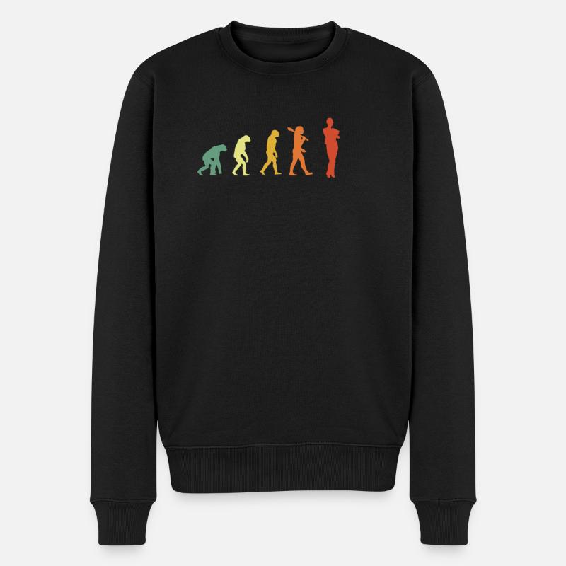 Assistant Evolution Hipster Edition - Men's Premium Organic Jumper - black