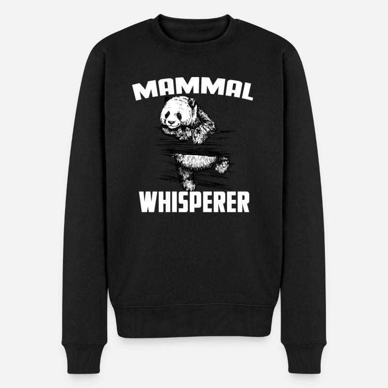 Chuchoteur de mammifères - Pull Premium bio Homme - noir