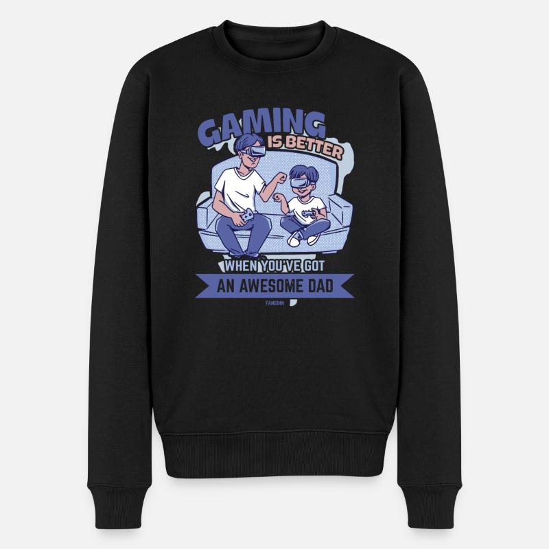 Père - Pull Premium bio Homme - noir