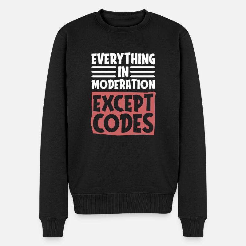 Programmer Coder Software Developer - Men's Premium Organic Jumper - black