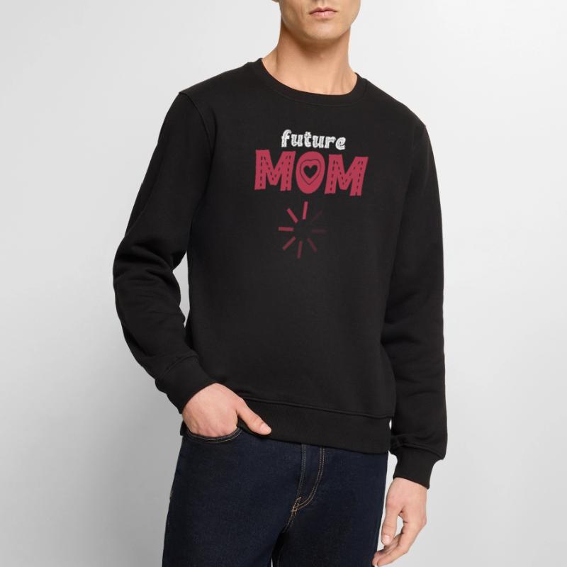 Future Mom Loading, Neue Mutter Geschenk Schwangere Mutter Männer Premium Bio Pullover