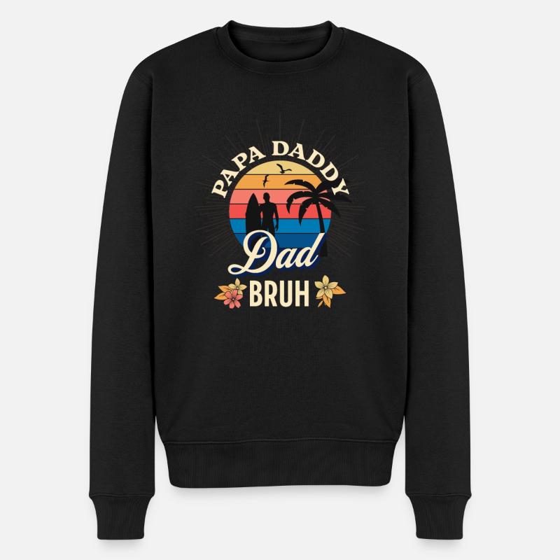 Papa Daddy Dad Bruh - Pull Premium bio Homme - noir