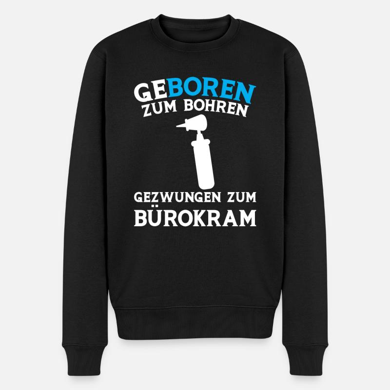 Zahn Zahnarzt Bohren Zahn Geschenk - Männer Premium Bio Pullover - Schwarz