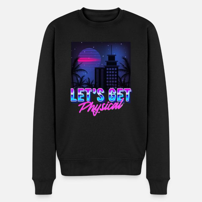 Obtenons l’esthétique Physique Vaporwave - Pull Premium bio Homme - noir